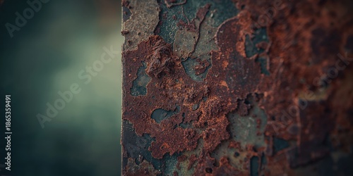 Close-up of detailed rust a...