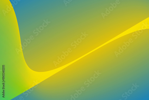 An abstract yellow-blue gradient background with smooth waves and soft color transitions for design, presentations