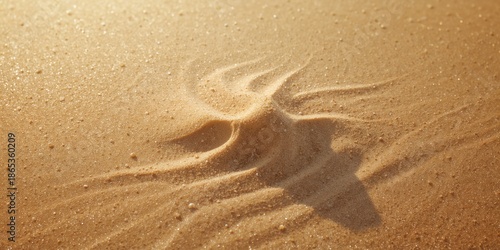 Desert sand surface in a te...