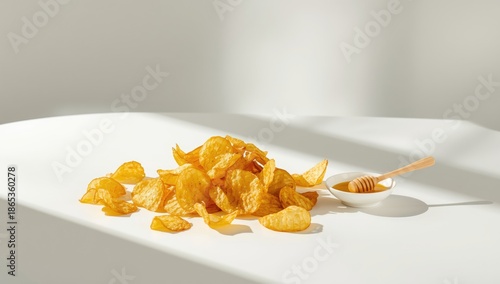Snack presentation of potat...