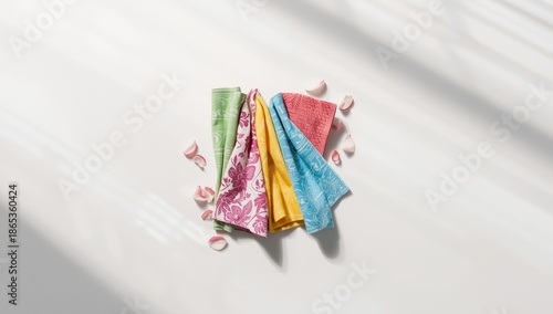 Brightly patterned paper na...