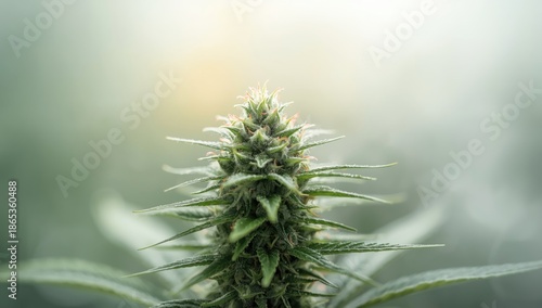 Mature green cannabis plant...