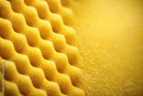 Macro image of yellow foam ...