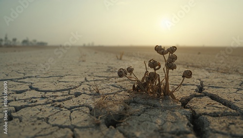 Drought-affected plants in ...
