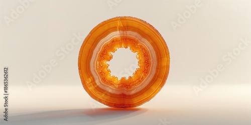 Macro shot of an agate crys...