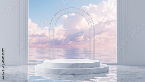 Scenic seascape featuring c...