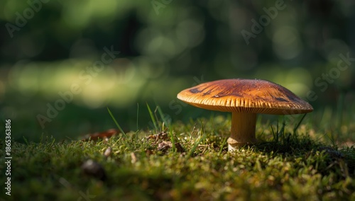 Macro image of a mushroom s...