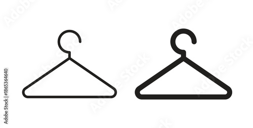 Wardrobe icons symbol. Simple, flat design for web or mobile app