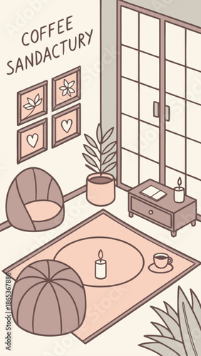 Serenity in Coffee-Laced Sanctuary