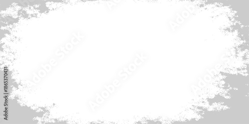 Vintage black grunge frame vector with a dirty ink texture and floral ornament border for a splatter paint art design on paper