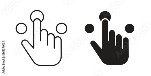 Choice icons illustration, editable stroke, flat design style isolated on white