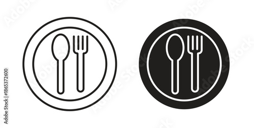 Food icons illustration, editable stroke, flat design style isolated on white