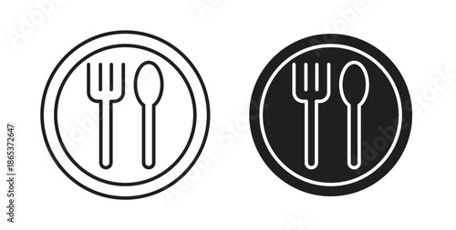 Food icons illustration, editable stroke, flat design style isolated on white