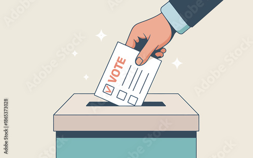Person Voting in Election