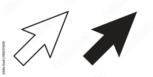 Mouse icons illustration, editable stroke, flat design style isolated on white