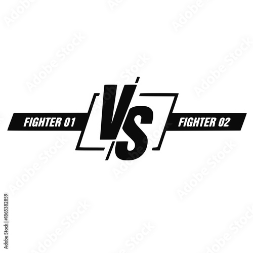 Versus screen. Vs battle headline, conflict duel between teams. Confrontation fight competition. Vector background template stock illustration.