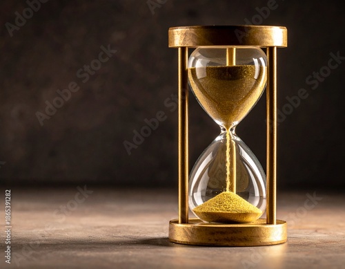 hourglass with sand