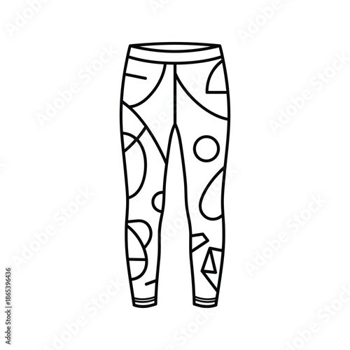Woman Leggings Fashion Illustration Vector Graphic Design