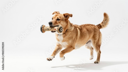 dog on white background