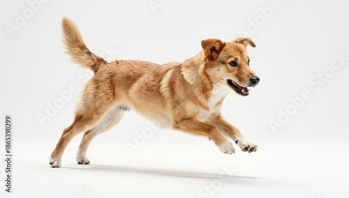 dog on white background