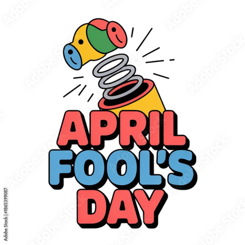 Celebrate april fool's day with joyful surprise Vector, illustration