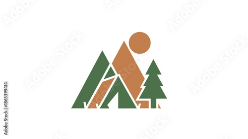 Page Page Outdoor Recreational Vector Page Logo.