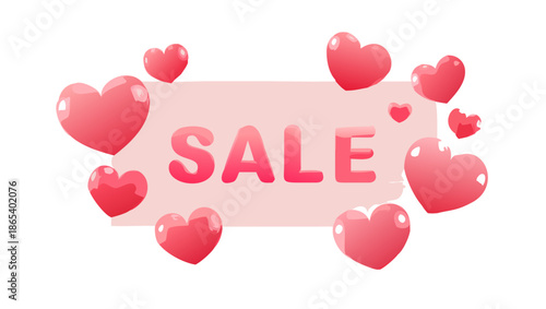Valentine's Day Sale Heart-Shaped Balloons Announce Special Discounts and Promotions