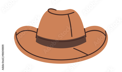 Rancher hat wide-brimmed western headwear