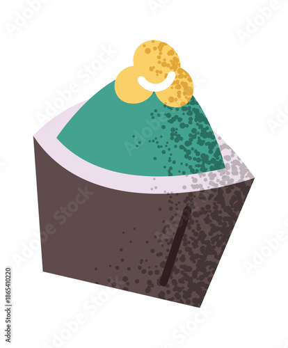 Tasty sushi sticker oriental snack