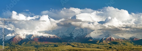 Lenin Peak or mount Abu Ali Ibn Sino Pamir Mountains