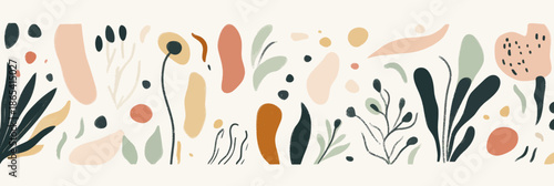 Abstract geometric shapes with a Memphis design and Bauhaus retro twist can be used for web, vintage, and commercial projects, such as banners, posters, and billboards