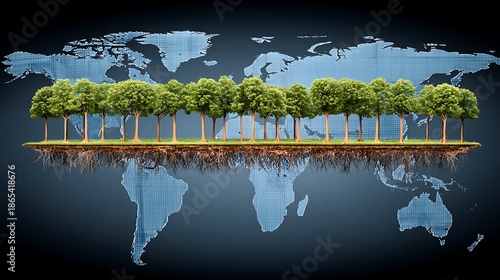 Global Green Earth Trees and Sustainability