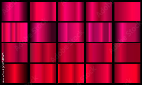 pink metallic gradients. Metallic gradient effects for designing texts and bulletin boards, infographics. Metallic flag.