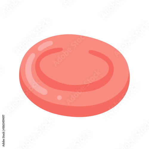 Red Blood Cell Structure Vector Illustration Showing Erythrocyte Shape and Function