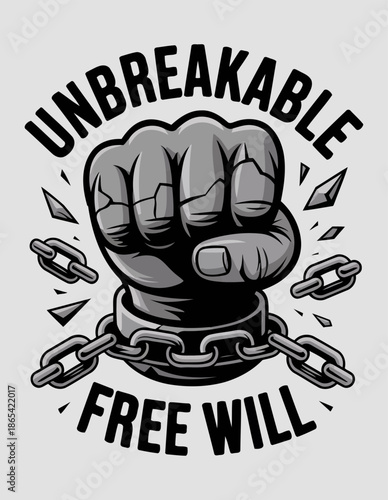 Empowering Unbreakable Fist Design with Chains and Free Will Message