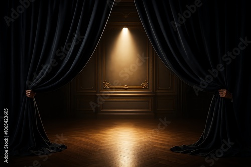 Dramatic Curtain Reveal