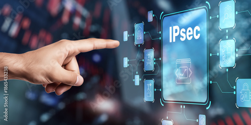 IPsec secures internet communications through encryption and authentication for private, tamper-proof data transfer