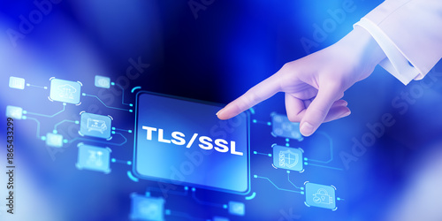 TLS encrypts online communications for secure data transfer and privacy