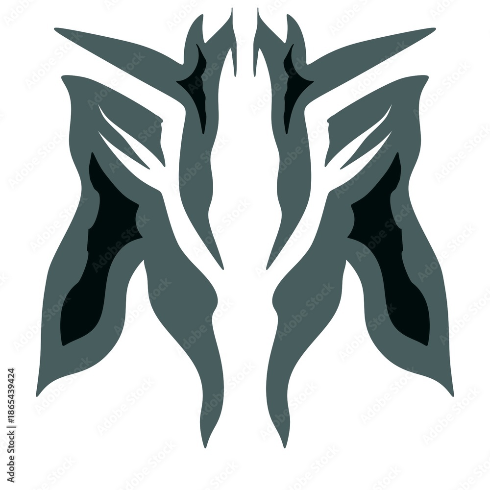 Fototapeta premium Abstract Symmetrical Tribal Emblem Traditional