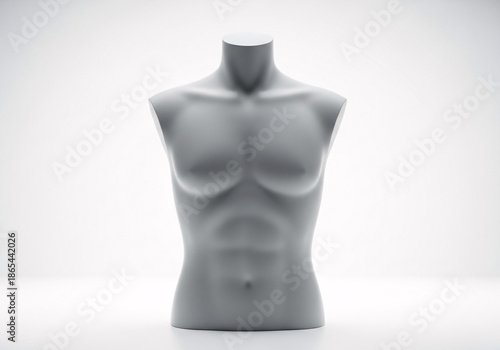 Mannequin Torso in Bright Studio Background
