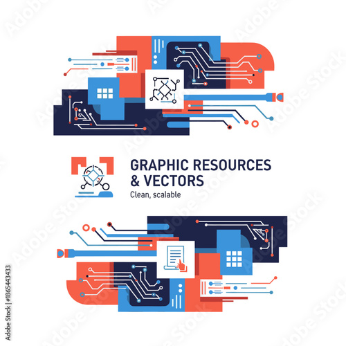 A modern and sleek graphic design representing technology and innovation, perfect for use in presentations, websites, or marketing materials.