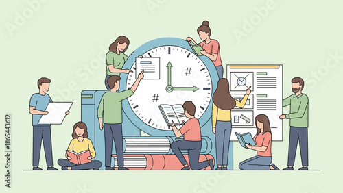 Teamwork and Time Management Collaborative Project with Deadline.