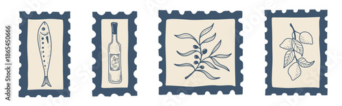 Italian Kitchen Food Stamp Collection