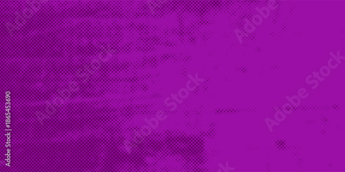 Abstract dot halftone purple color pattern gradient texture background. Used for graphics pop art comics style.