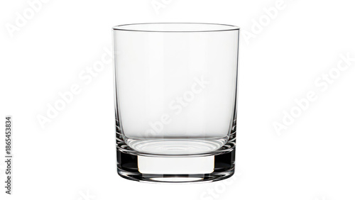 Empty Whiskey Glass Isolated on Transparent Background