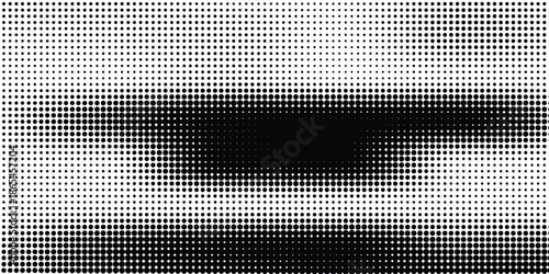 Halftone twisted grunge pattern design