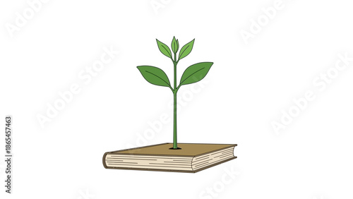 Conceptual illustration symbolizing knowledge, education, and personal growth for future development