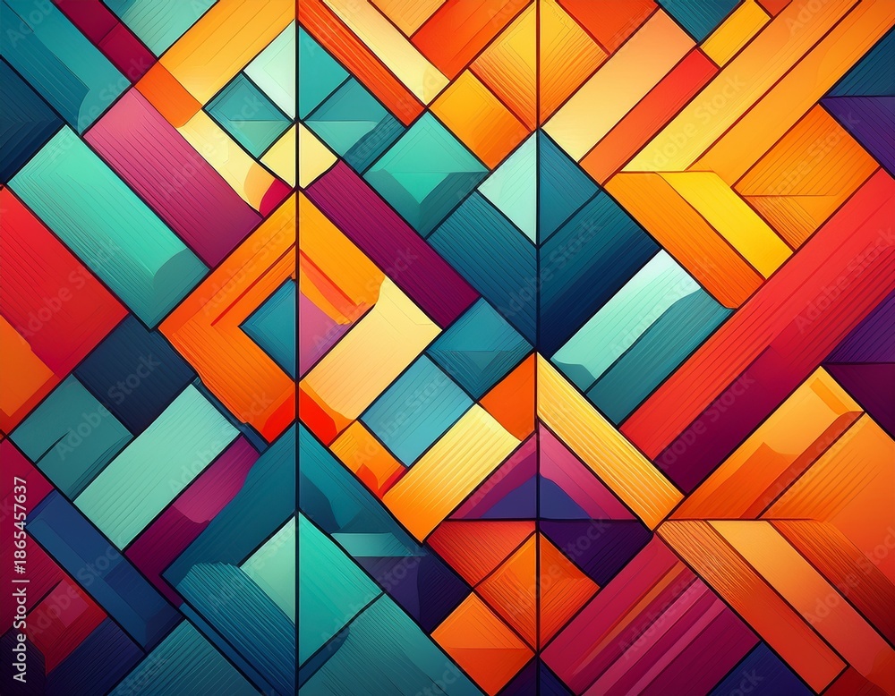 Obraz premium colorful geometric abstract pattern design