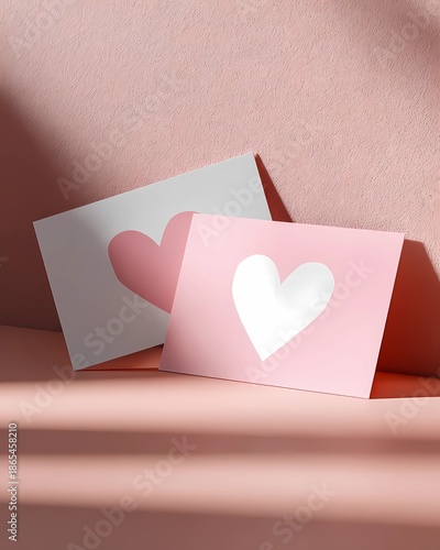 valentine cards with hearts