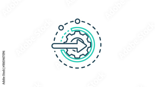 Paintbrush with brown paint dripping on white background.